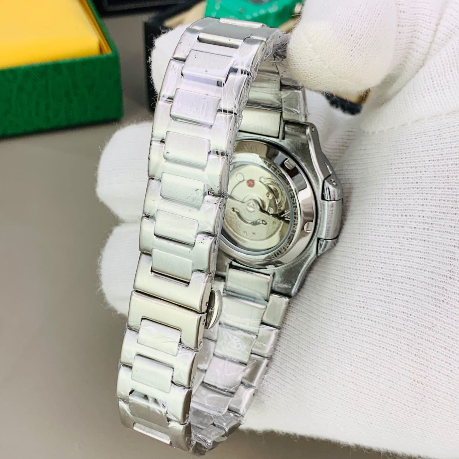 PATEK PHILIPPE NAUTILUS STYLE - Silver Case Blue Dial